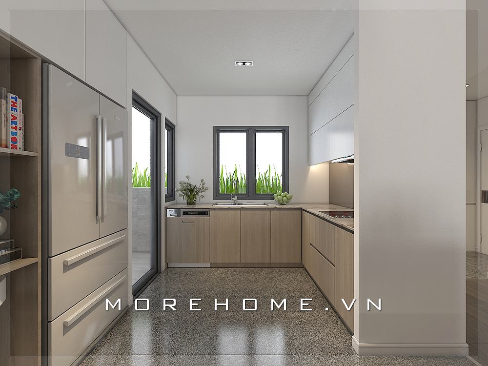 Thiết kế nội thất phòng bếp nhỏ đơn giản, hiện đại Thiết kế phòng bếp đẹp